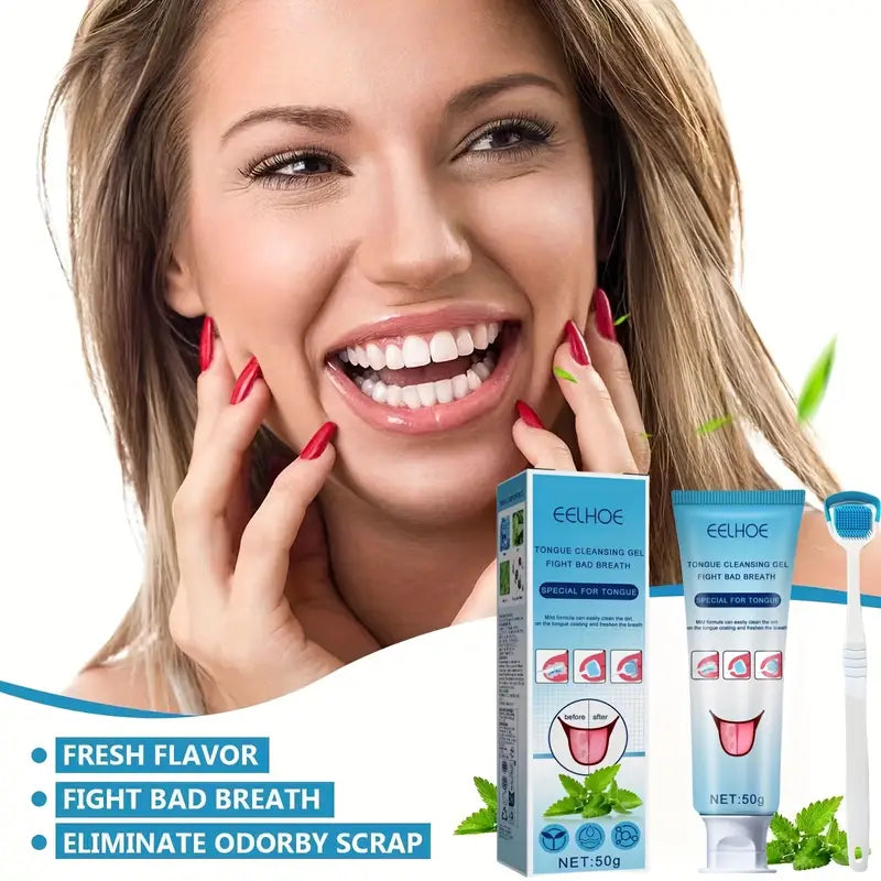 🦷✨ Combo Premium de Higiene bucal ~ Limpiador de lengua + Esterilizador de cepillos ¡El secreto para una sonrisa fresca y un cepillo siempre limpio!