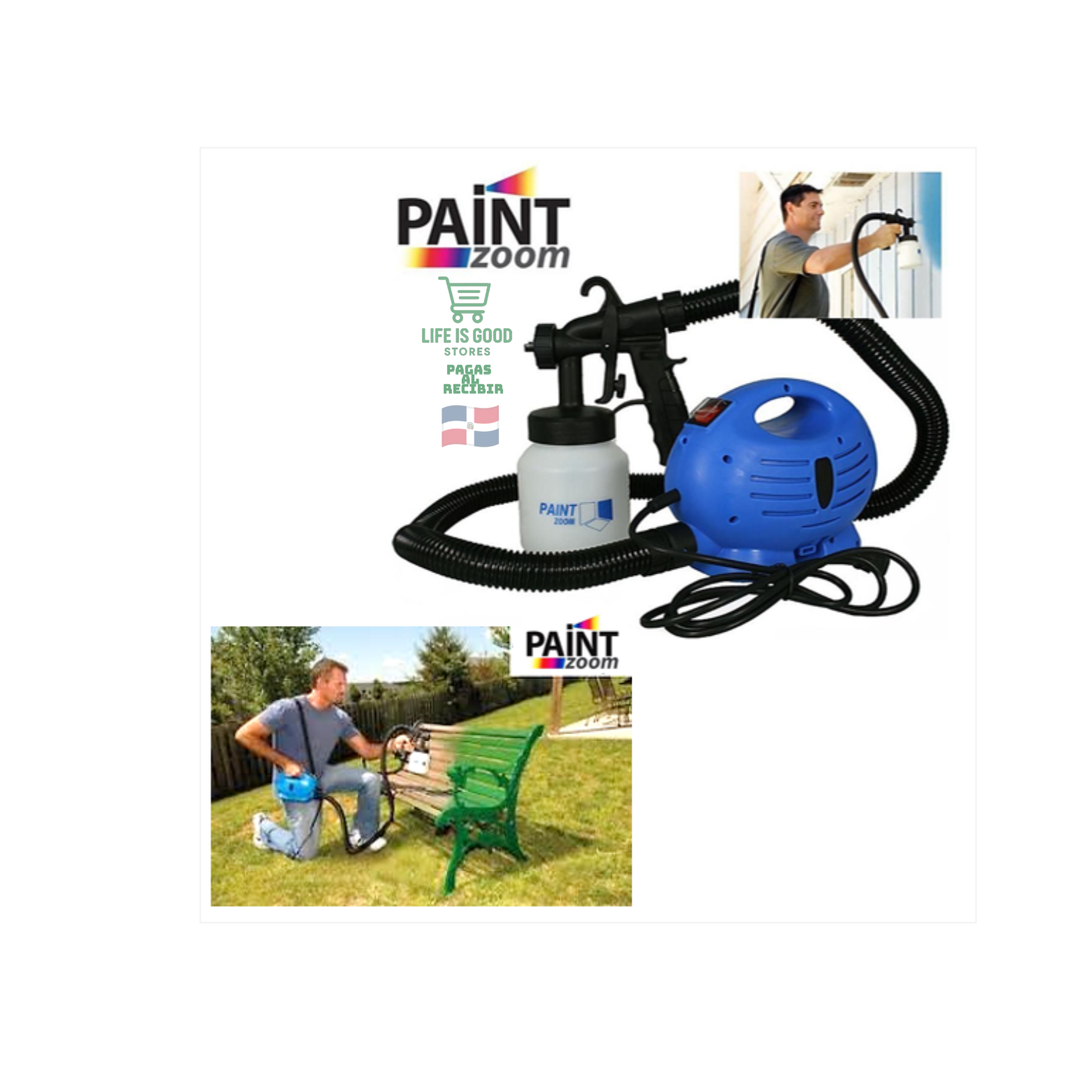 Paint Zoom – Pulverizador Eléctrico de Pintura  “Pinta como un profesional en minutos con Paint Zoom”