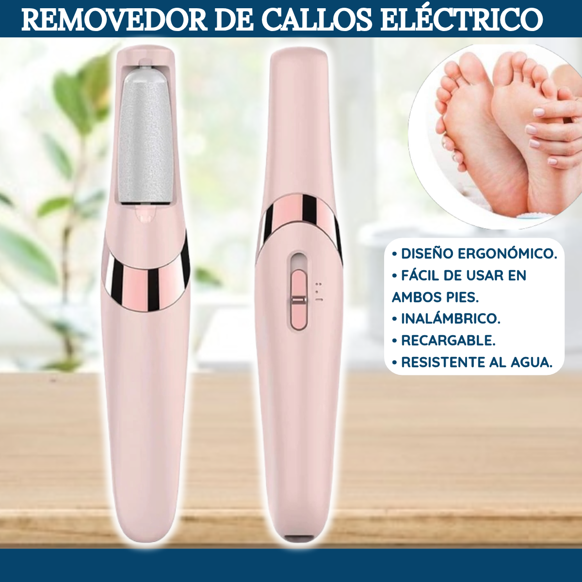 El combo perfecto: Removedor de Callos Eléctrico + Kit Profesional de Manicure & Pedicure.