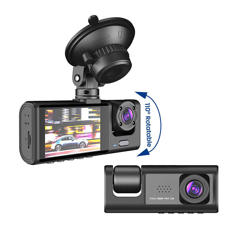Cámara Dashcam 3 en 1 HD - Protección Total 24/7 para ti y tu Vehículo